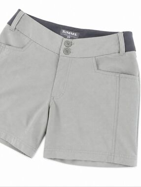 🐠Simms Fishing Products Women’s XS Fishing Hiking Shorts Zip Pocket Mesh Lined